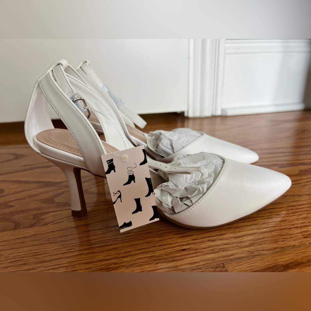 White Kitten Heels Stiletto